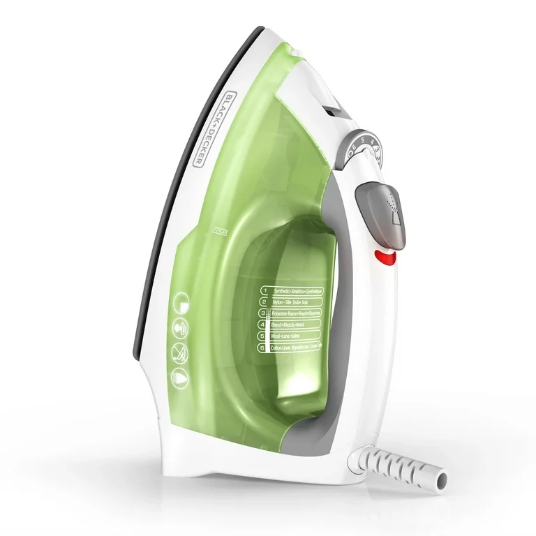 BLACK+DECKER compact steam iron for fabric pressing