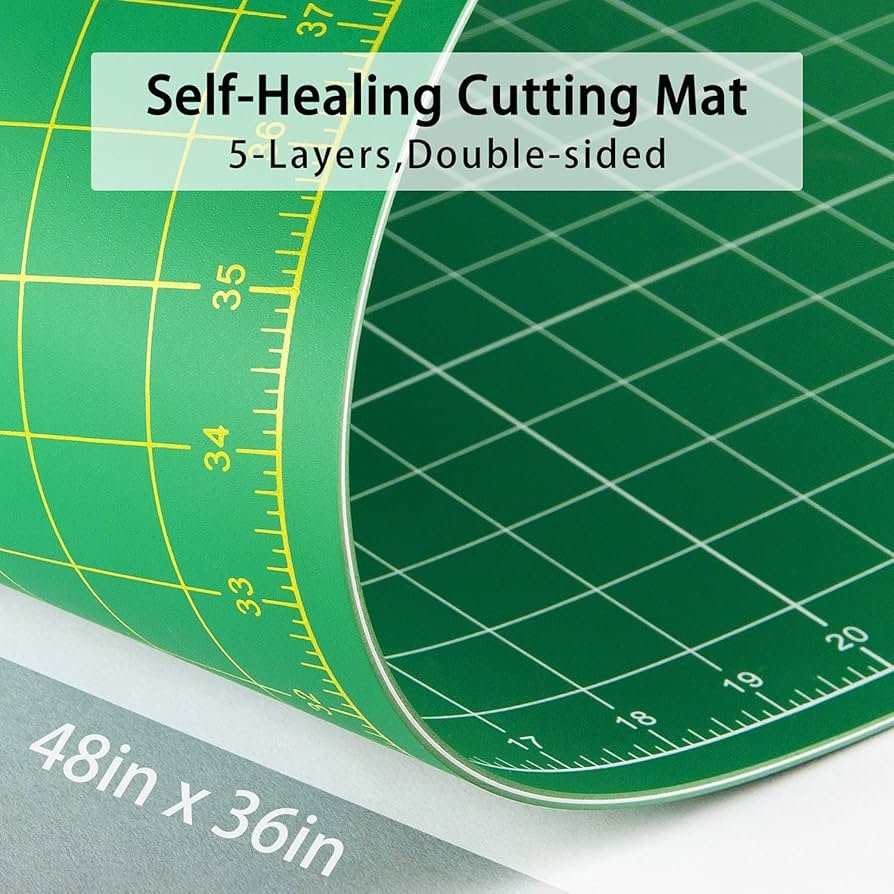 36x48 inch self-healing cutting mat with grid