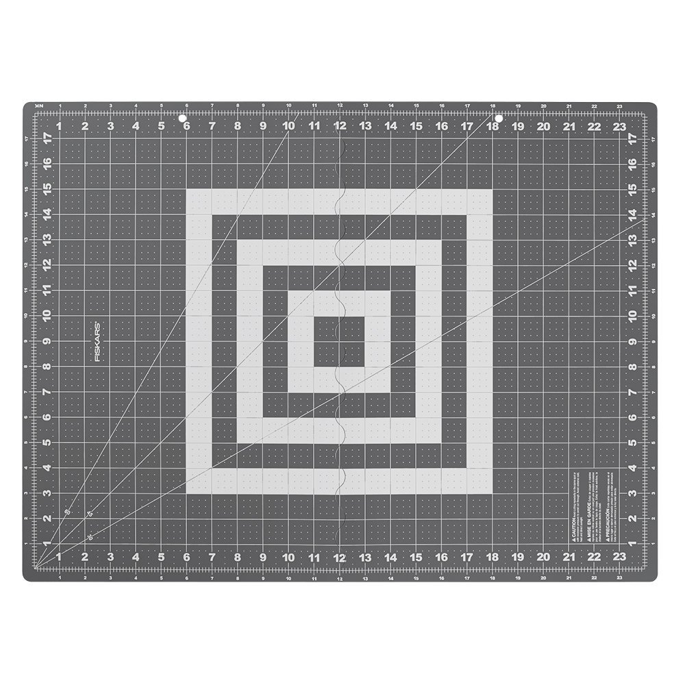 fiskars cutting mat with angle lines for quilting