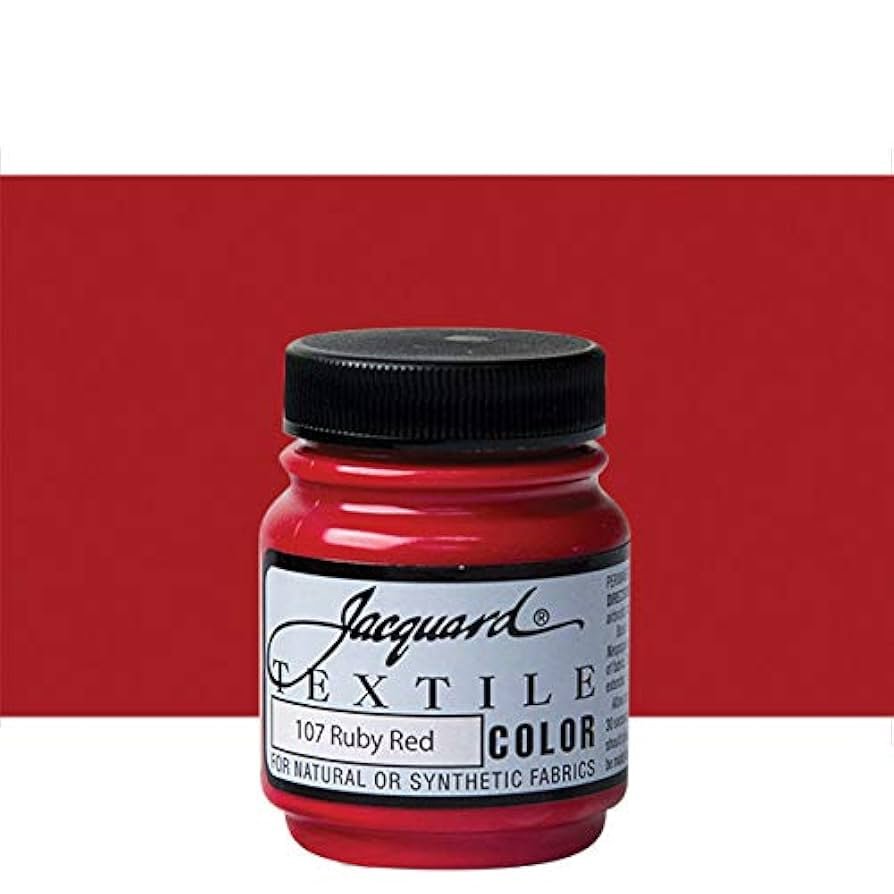 Ruby red fabric paint colorfast