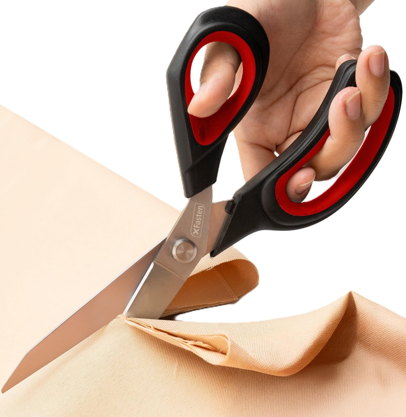 Professional fabric scissors with titanium coating