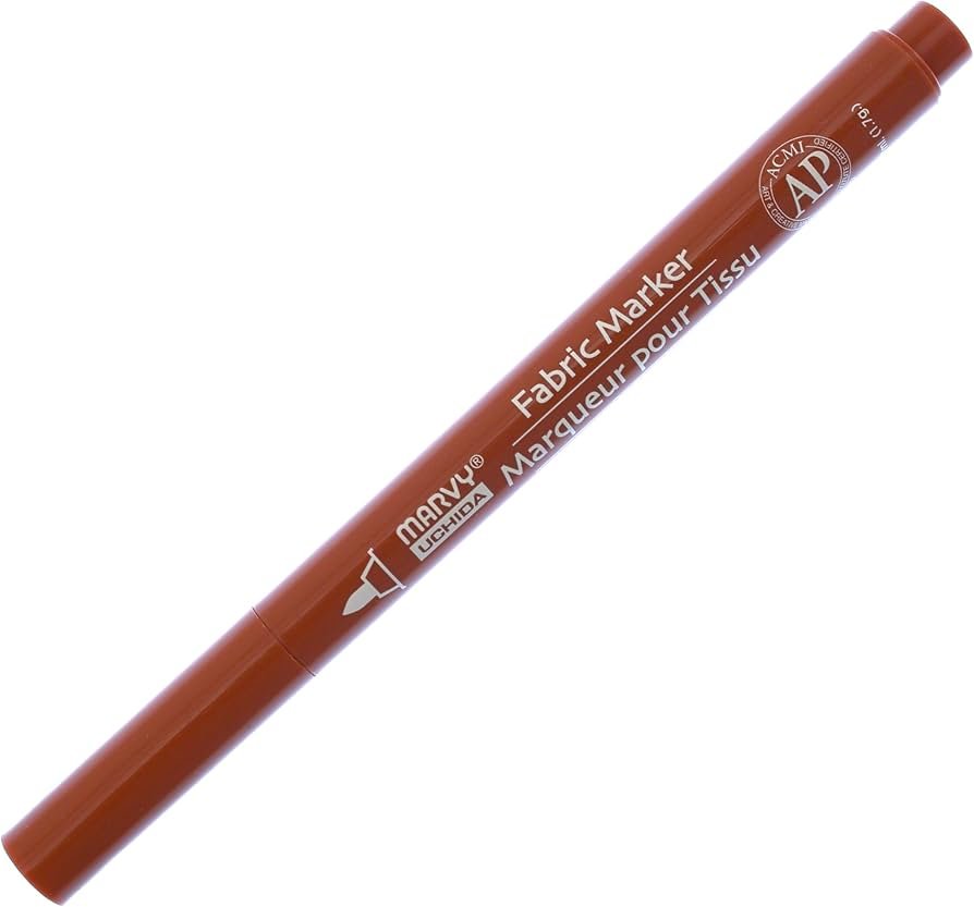 brown fabric marker for dark fabrics textile art
