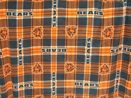 Chicago Bears fleece fabric for warm blankets and cold weather projects