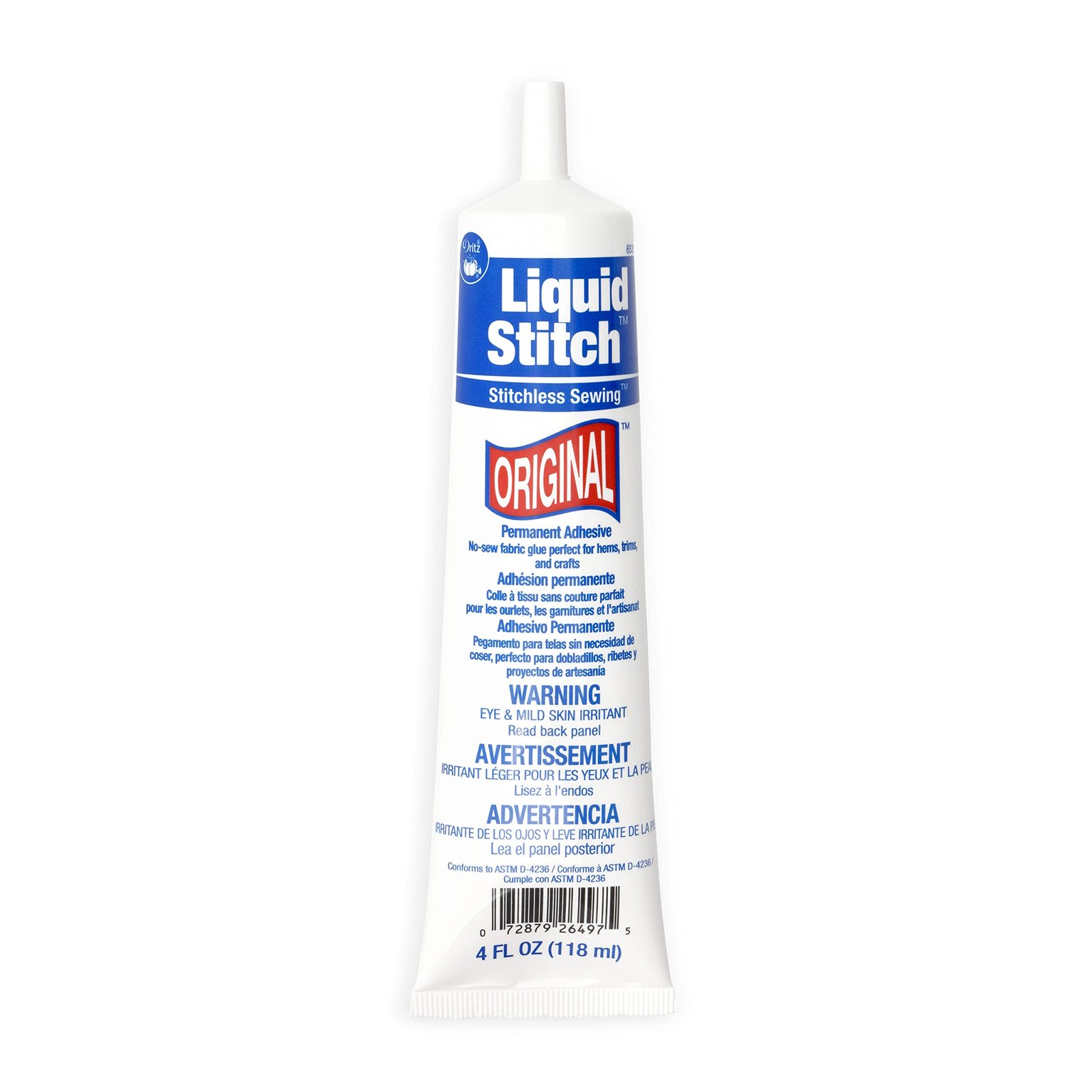 dritz liquid stitch permanent fabric adhesive