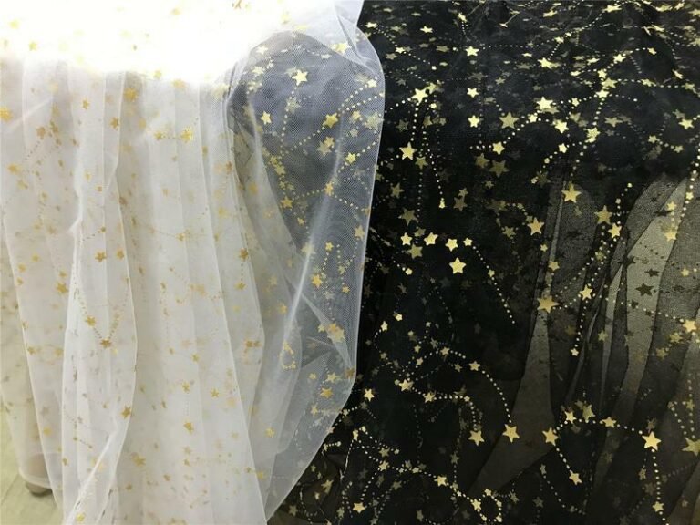 FABRIC GOLD STARS