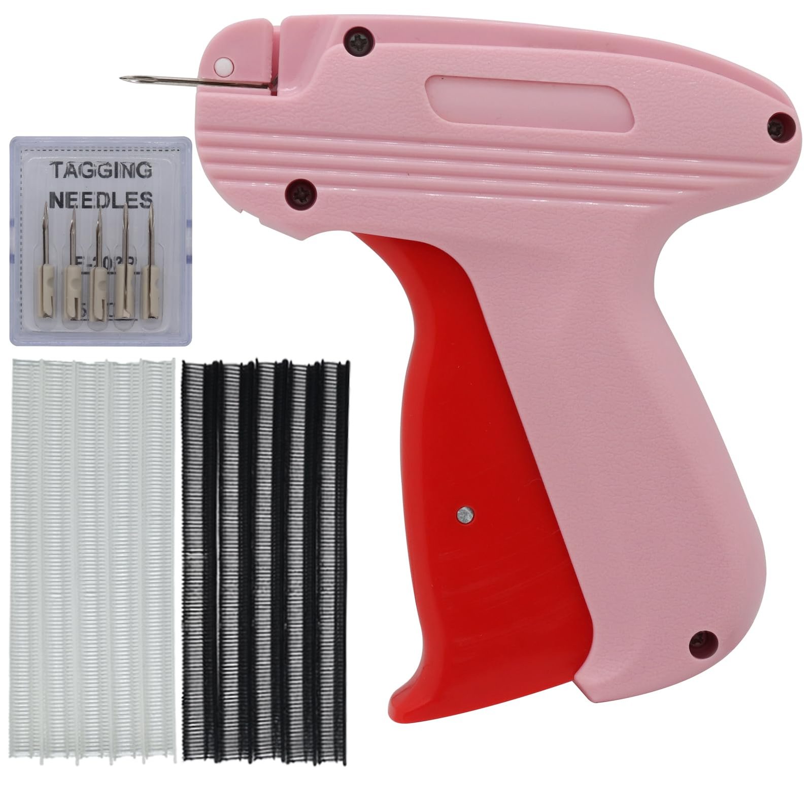 handheld stitch gun with fasteners for fabric