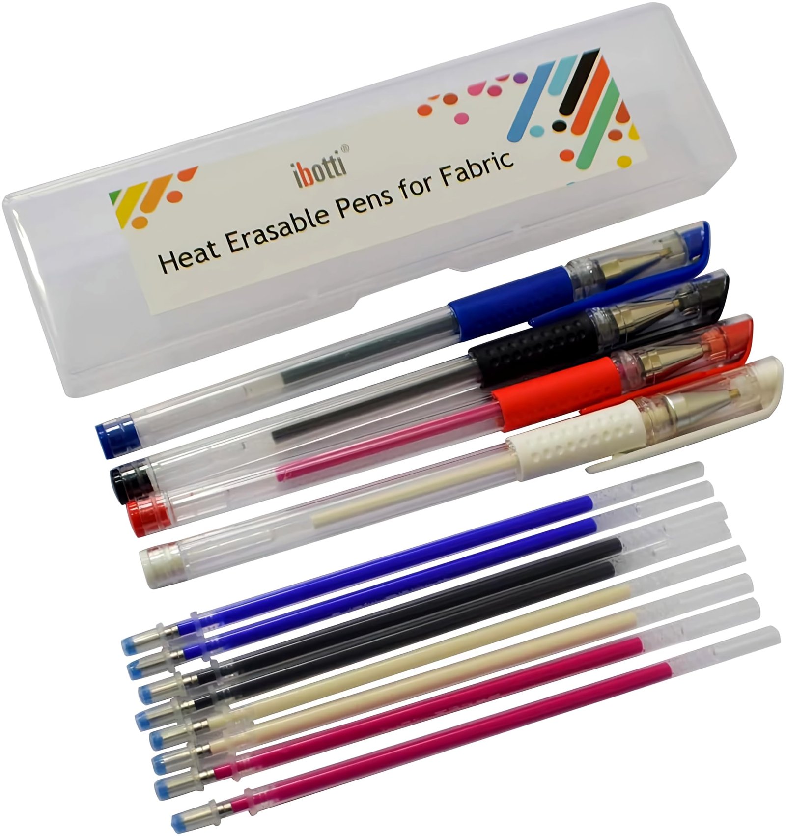 heat erasable fabric marking pens with refills