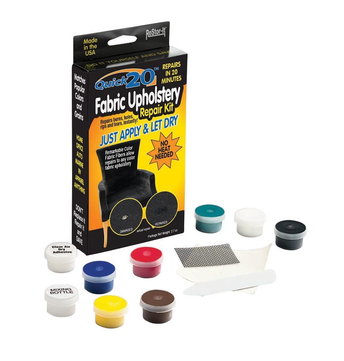 restorit no heat fabric upholstery repair kit