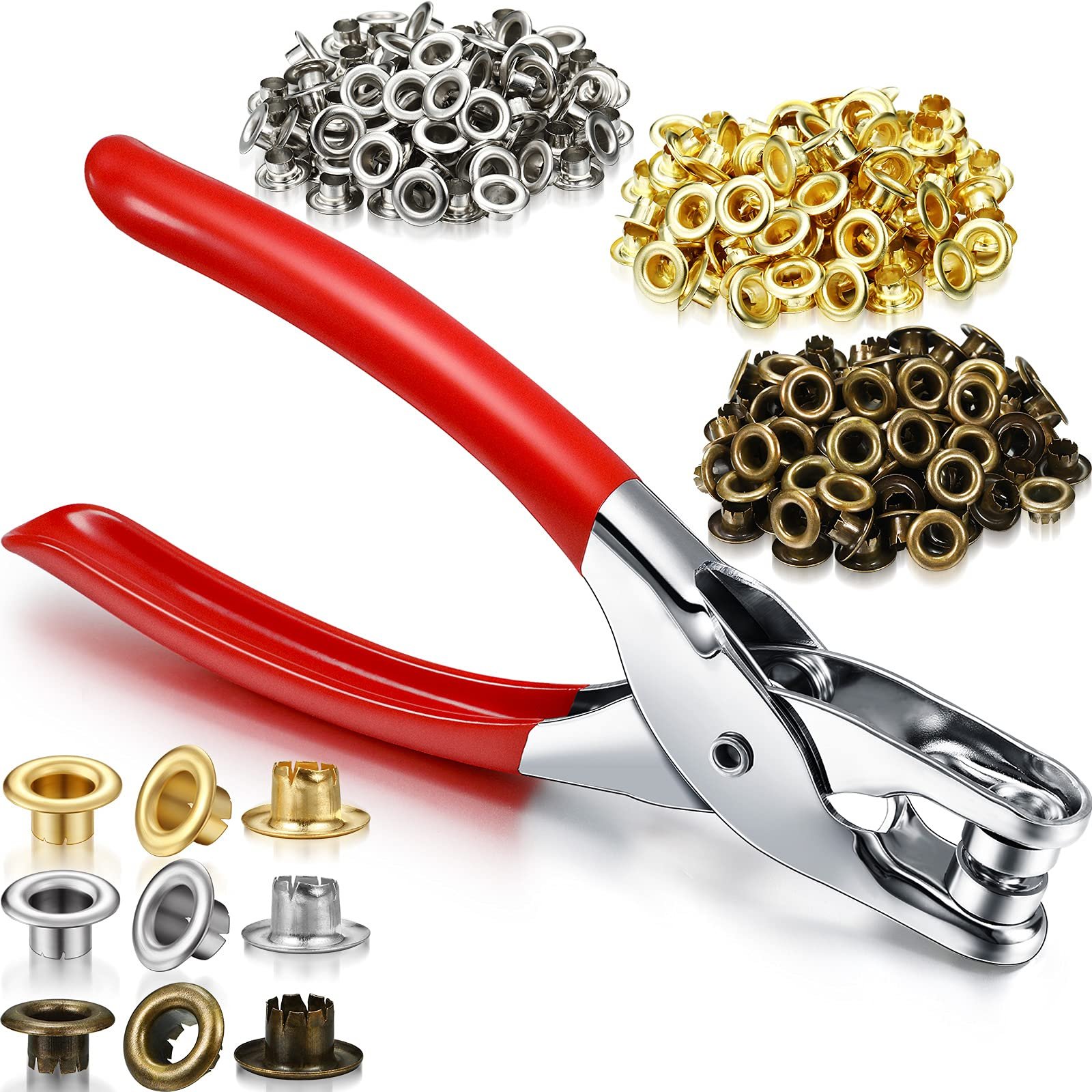 mudder eyelet pliers tool kit with metal eyelets
