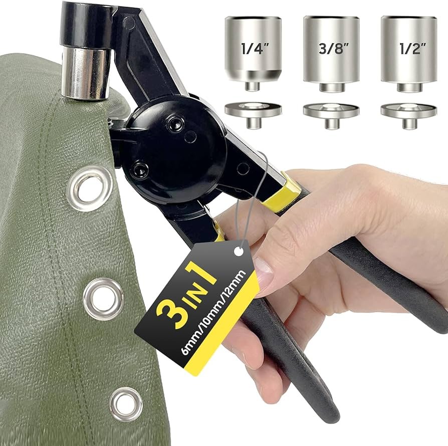 heavy duty grommet kit with solid brass rings