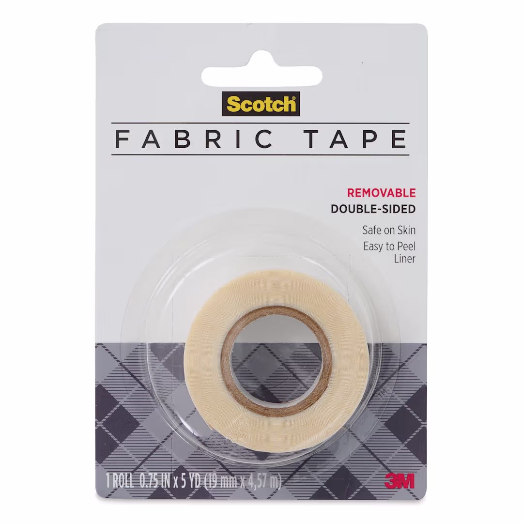 scotch removable double sided fabric tape for temporary holds