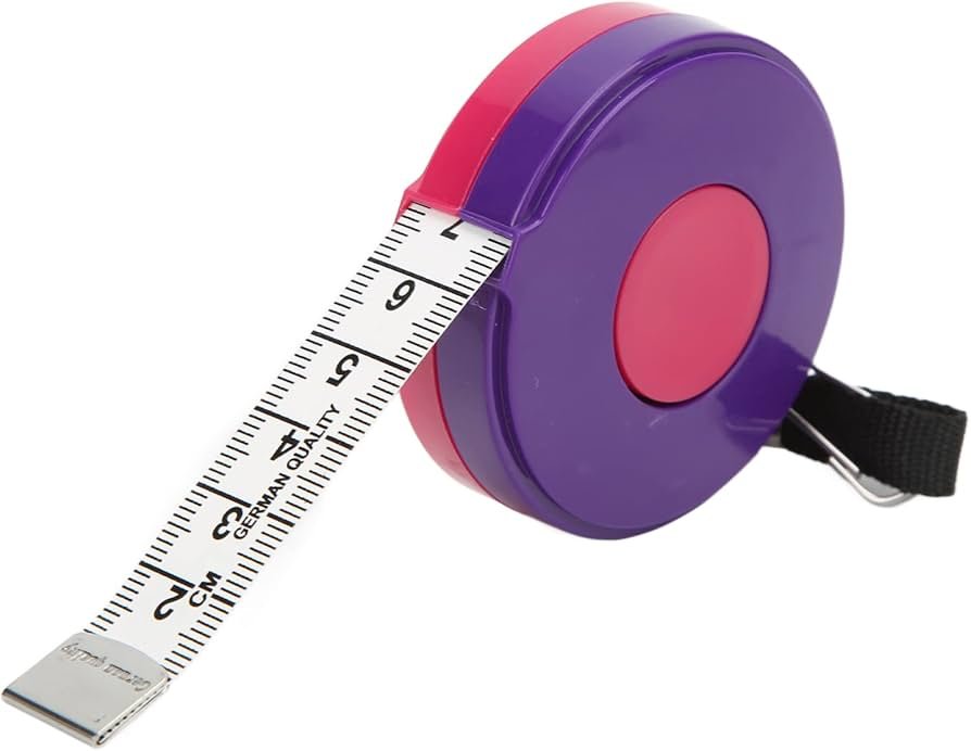 retractable fabric tape measure with dual scales