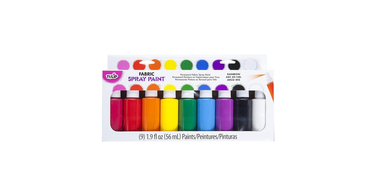 tulip fabric spray paint rainbow colors non-aerosol