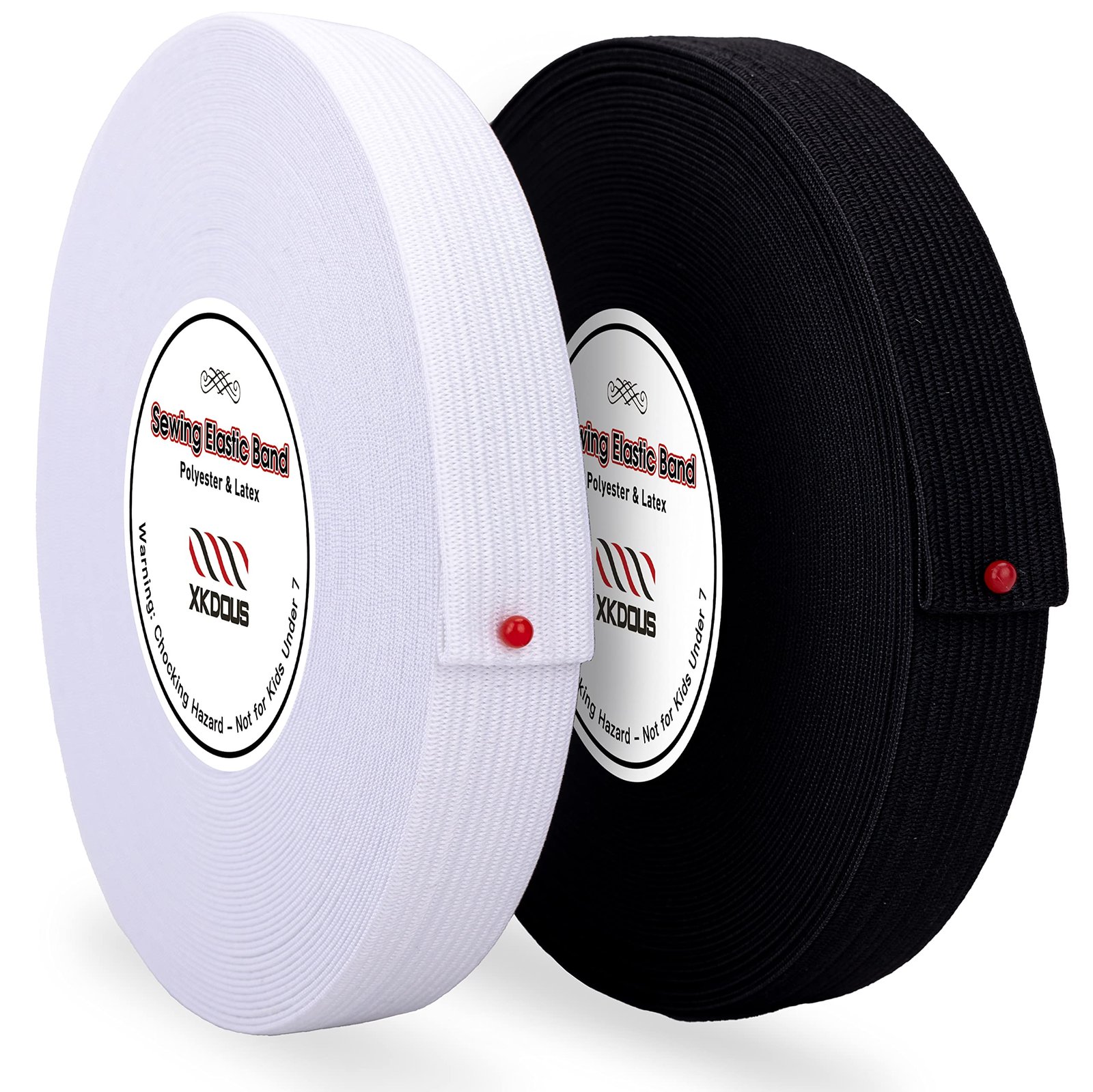 joanns black and white elastic bands for sewing projects