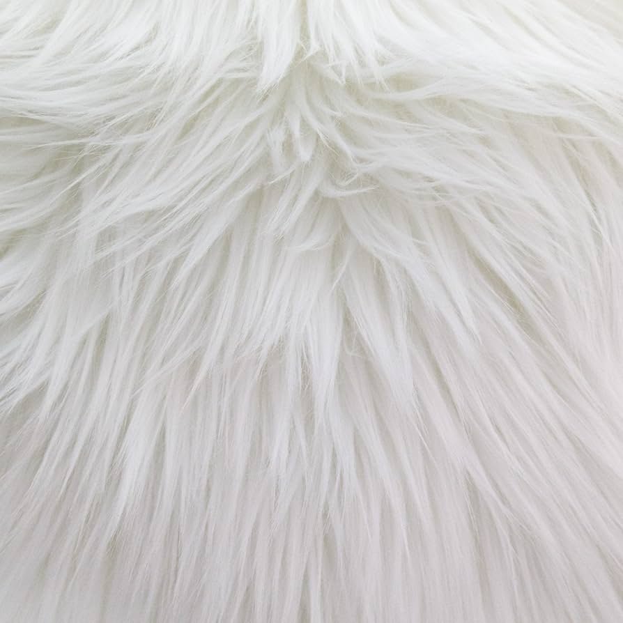 large white faux fur fabric for crafts and costumes at joanns