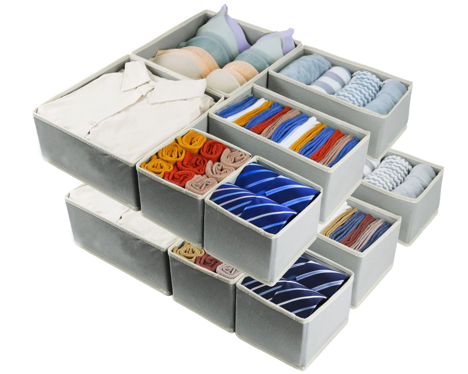 collapsible fabric storage cube organizer bins for drawers and closets