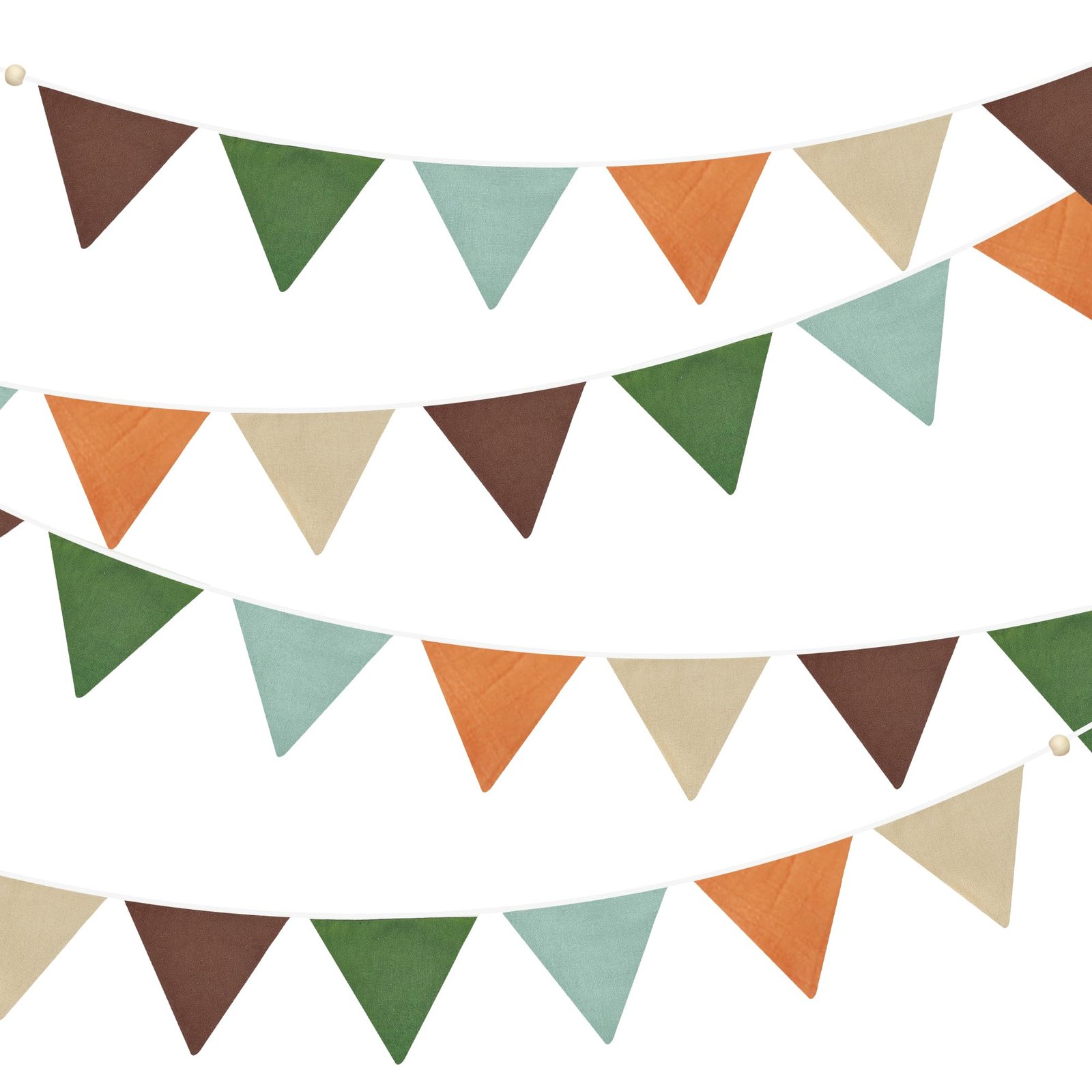 colorful triangle fabric bunting banner garland